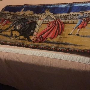 Velvet Spanish bullfighter wall hanging,